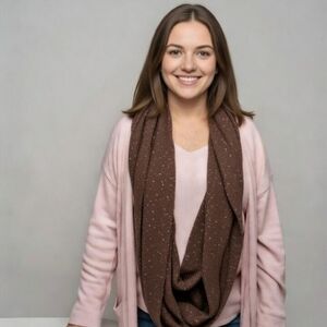 Echo Design Sparkly Black Or Brown Infinity Wrap Scarf NWT Prom Date